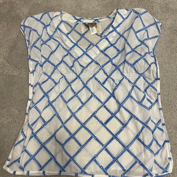 Blue and White TBBC girls coverup - Picture 1 of 1